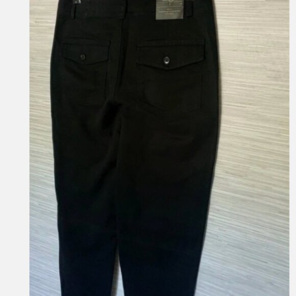 Banana Republic Mid Rise Utility Girlfriend Chino Ankle Pants Black 4 TALL NWT - Picture 9 of 12